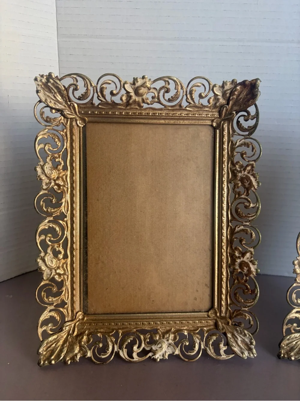 Gold Ornate Vintage Picture Frame Set of 2- Decorative Home Accent